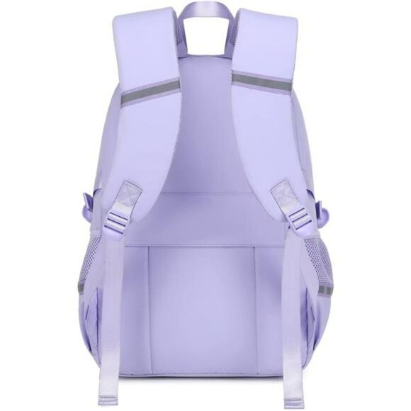 Large Laptop Backpack Purple School Bookbag for Women Teen Girls Travel Bag main image 4